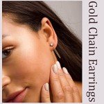 Gold Stud Earrings Set for Women - 74 Pairs