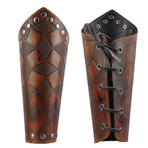 Viking Style Faux Leather Arm Gauntlet Bracer