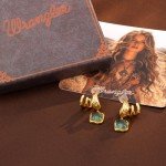 Montana West x Wrangler Retro Gold Dangle Earrings