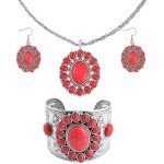 Turquoise Howlite Boho Jewelry Set for Women