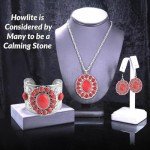 Turquoise Howlite Boho Jewelry Set for Women
