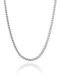 Italian 925 Sterling Silver 2mm Franco Chain Necklace