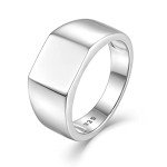 Raymard Men's 925 Silver High Polished Signet Ring