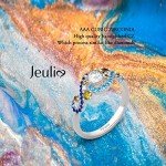Starry Night Round Cut Sterling Silver Ring