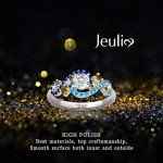Starry Night Round Cut Sterling Silver Ring