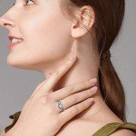 Starry Night Round Cut Sterling Silver Ring
