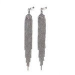Miyabi Grace Silver Chandelier Dangle Earrings
