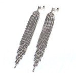 Miyabi Grace Silver Chandelier Dangle Earrings