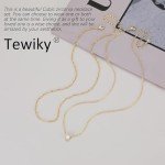 Dainty Layered Gold Diamond Pendant Necklace for Women