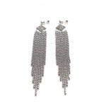 Miyabi Grace Silver Chandelier Dangle Earrings