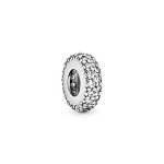 PANDORA Clear Sparkle Spacer Charm for Bracelets
