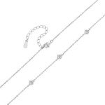 Dainty Moissanite Necklace in 925 Sterling Silver