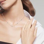 Dainty Moissanite Necklace in 925 Sterling Silver