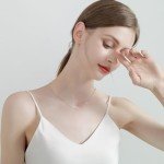 Dainty Moissanite Necklace in 925 Sterling Silver