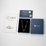 Dainty Moissanite Necklace in 925 Sterling Silver