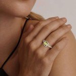 Peridot Butterfly Ring in Sterling Silver Size 10