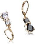 Betsey Johnson Cat Mismatched Drop Earrings