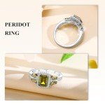 Peridot Butterfly Ring in Sterling Silver Size 10