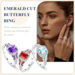 Peridot Butterfly Ring in Sterling Silver Size 10