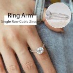 Elegant 5CT CZ Round Cut Engagement Ring