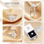 Elegant 5CT CZ Round Cut Engagement Ring