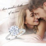 Elegant 5CT CZ Round Cut Engagement Ring