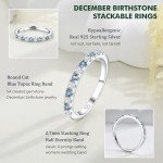 Blue Topaz & Cubic Zirconia Women's Ring