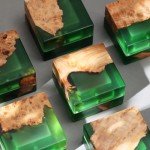 Sage Green Wedding Ring Box with Single Slot