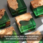 Sage Green Wedding Ring Box with Single Slot