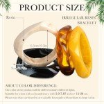 Colorful Acrylic Square Bangle Bracelets - Set of 4