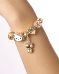 SALLY ROSE Gold Hello Kitty Charm Bracelet with Charms