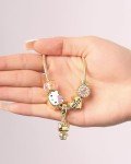 SALLY ROSE Gold Hello Kitty Charm Bracelet with Charms