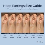 14k Yellow Gold Polished Small Round Hoop Earrings