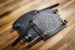 Handmade Leather Viking Wrist Cuffs and Bracers