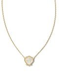 Kendra Scott Brynne Shell Pendant Necklace - Gold