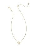 Kendra Scott Brynne Shell Pendant Necklace - Gold