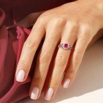 Stunning 1.2 Carat Ruby Engagement Ring in Silver