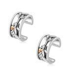 Sterling Silver Turtle Ear Cuff Earrings, Adjustable