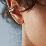 Sterling Silver Turtle Ear Cuff Earrings, Adjustable