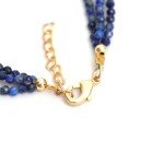 Elegant Blue Lapis Lazuli Multi-Strand Bracelet