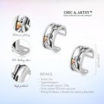 Sterling Silver Turtle Ear Cuff Earrings, Adjustable