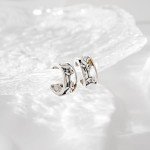 Sterling Silver Turtle Ear Cuff Earrings, Adjustable