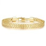 14K Gold Cuban Link Bracelets for Men & Women