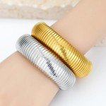 Gold Chunky Snake Chain Bangle Bracelets Set