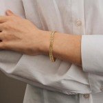 14K Gold Cuban Link Bracelets for Men & Women