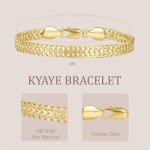 14K Gold Cuban Link Bracelets for Men & Women
