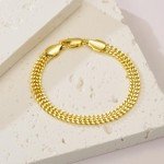 14K Gold Cuban Link Bracelets for Men & Women