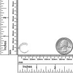 Blue and White Simulated Diamond Ear Cuff