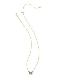 Kendra Scott Gold-Plated Lillia Blue Crystal Necklace