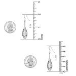 Sterling Silver Retro Filigree Drop Earrings